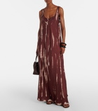 Anna Kosturova Tie-dye silk maxi dress