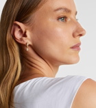 Roxanne First 14kt gold hoop earrings with diamonds