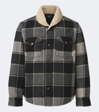 RRL Padded plaid cotton twill overshirt
