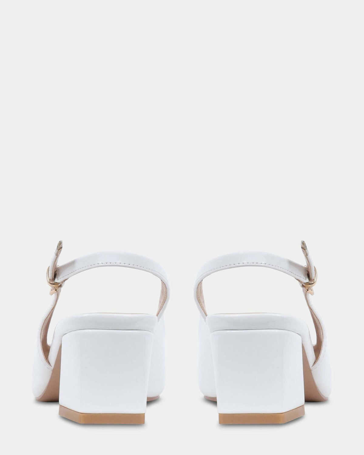 Steve Madden Diffuse Heels in White Patent