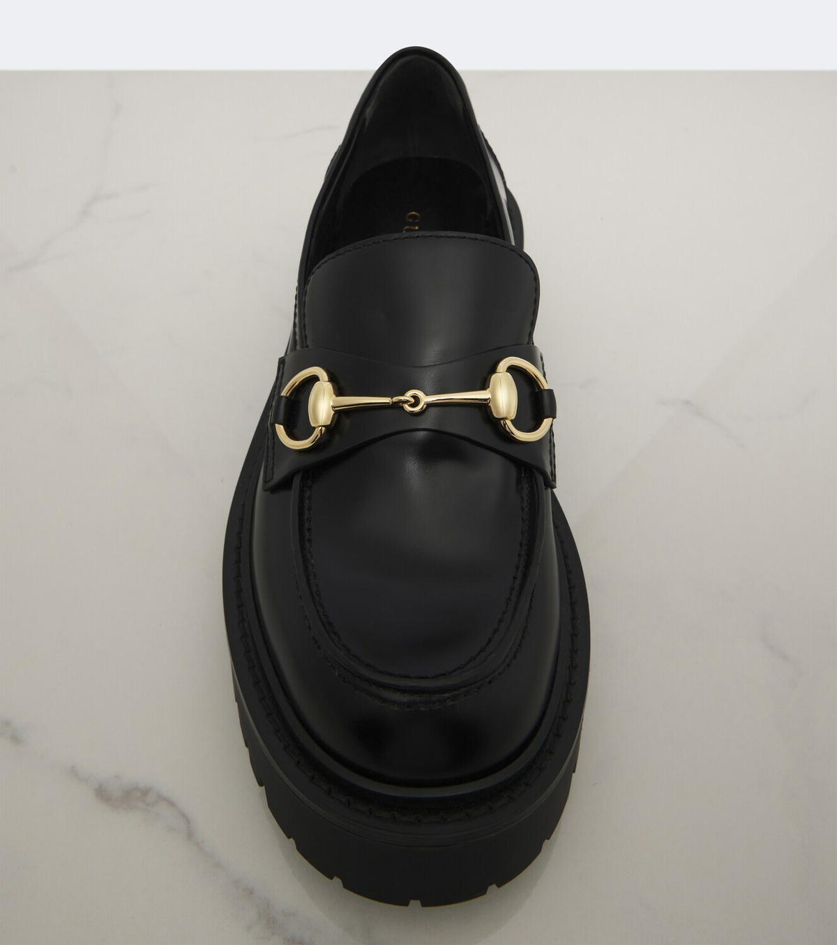 Gucci Rhody Horsebit leather platform loafers