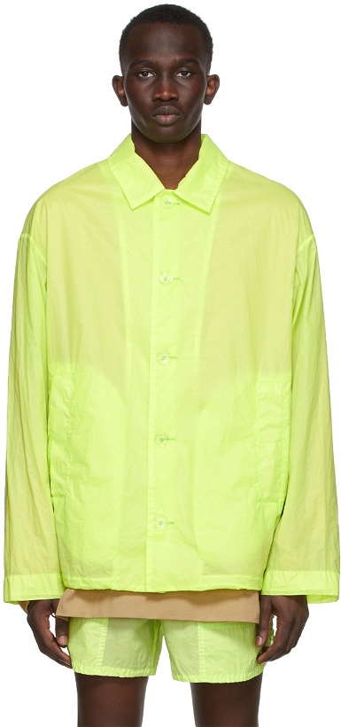 Photo: Dries Van Noten Green Translucent Jacket
