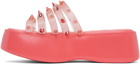 Jean Paul Gaultier Pink Melissa Edition 'The Becky Punk Love' Slides