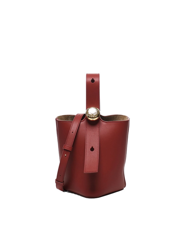Photo: Loewe Pebble Bucket Mini Bag In Calfskin Leather