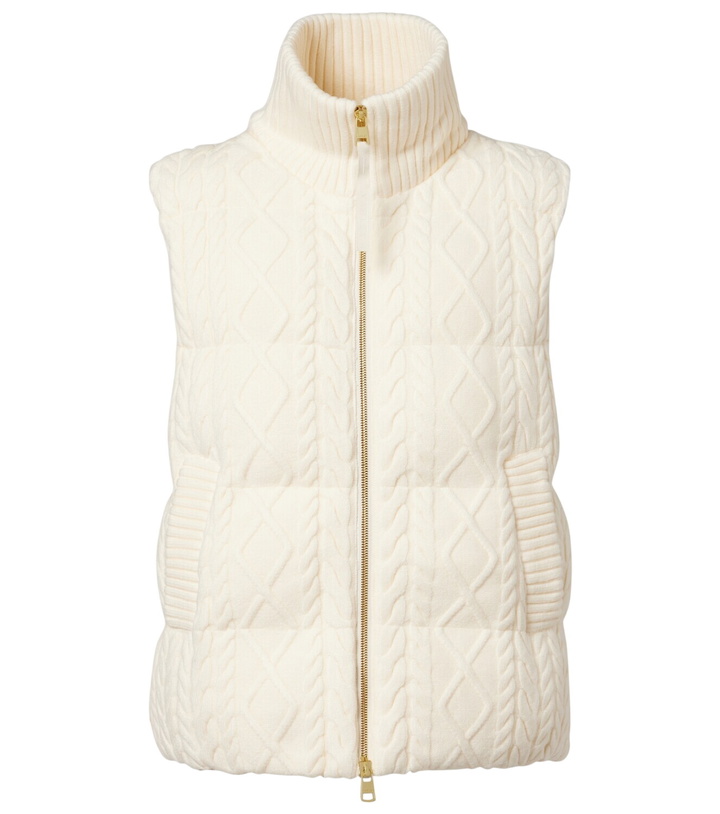 Photo: Varley Irina cable-knit puffer vest