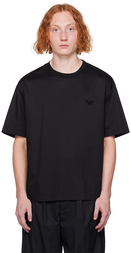 Photo: Emporio Armani Black Patch T-Shirt