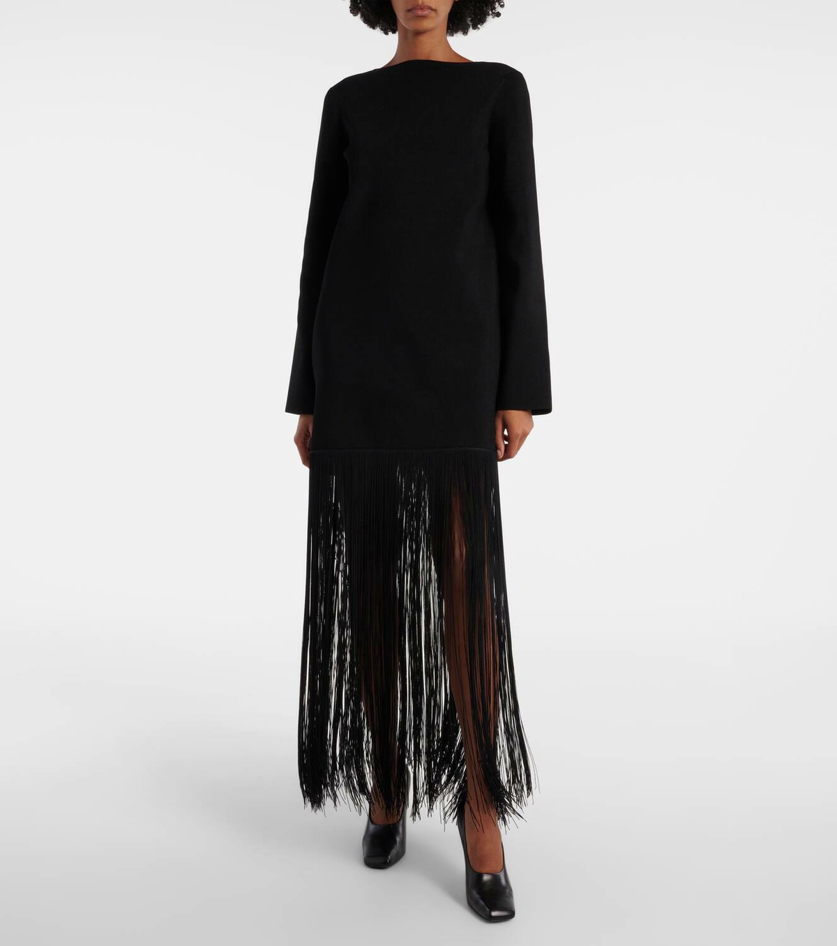 Khaite Paley fringed maxi dress Khaite