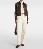 Ralph Lauren Collection Sullivan leather bomber jacket