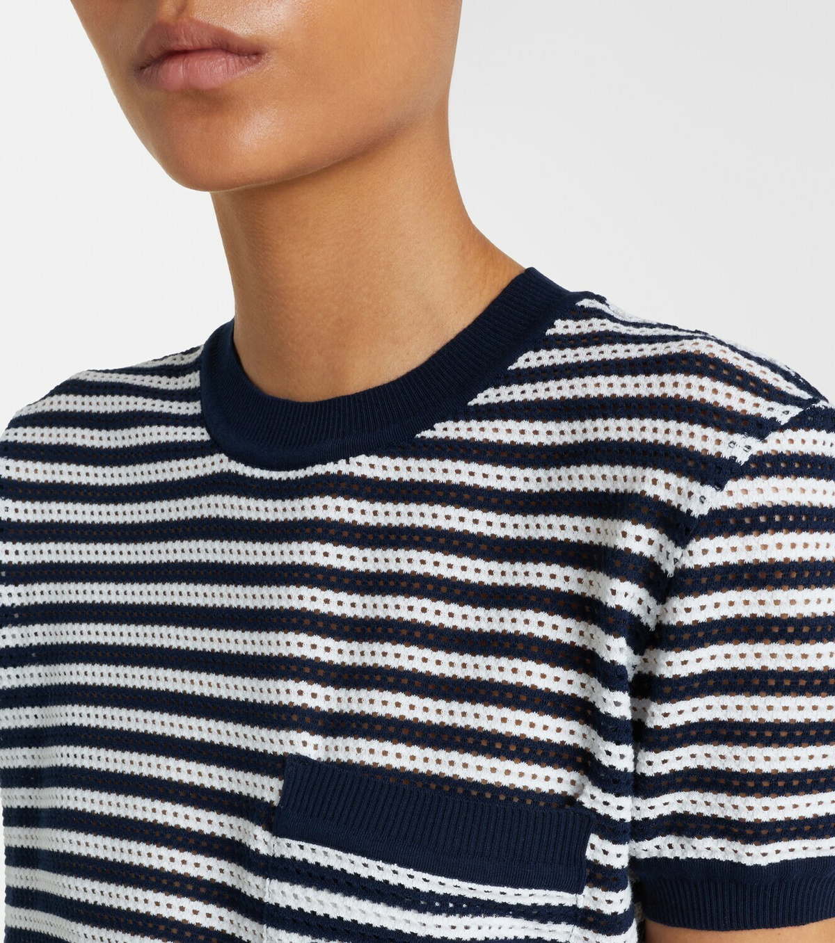 Max Mara Striped cotton-blend jersey T-shirt