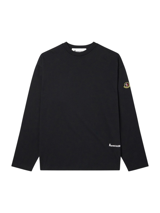 Photo: Moncler - Logo-Detailed Cotton-Jersey T-Shirt - Black