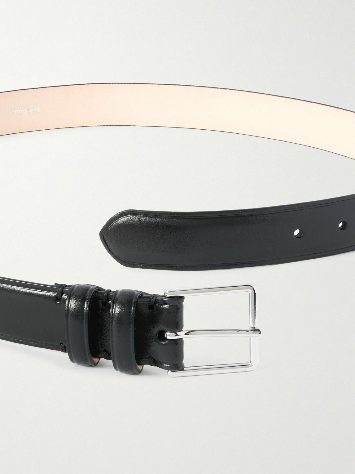Paul Smith - 3cm Glossed-Leather Belt - Black