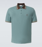 Versace Greca cotton piqué polo shirt