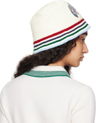 Casablanca White Gothic Crochet Bucket Hat