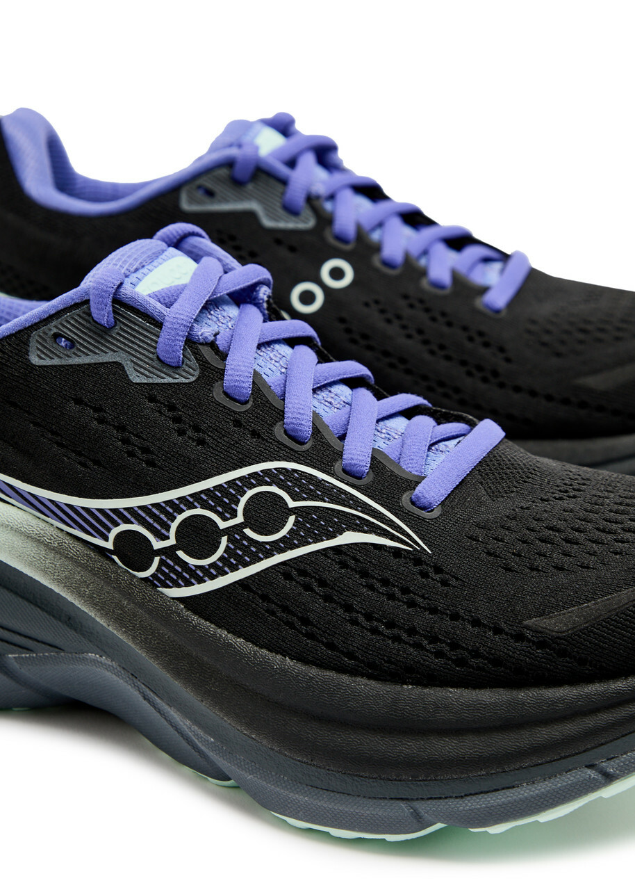 Saucony Hurricane 25 Mesh-knit Sneakers Black