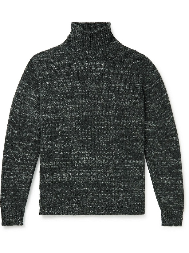 Photo: Kingsman - Wool and Cashmere-Blend Rollneck Sweater - Gray