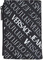 Versace Jeans Couture Black Piece Number Logo Wallet