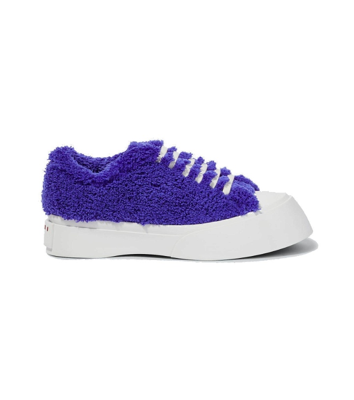 Photo: Marni - Pablo fuzzy low-top sneakers