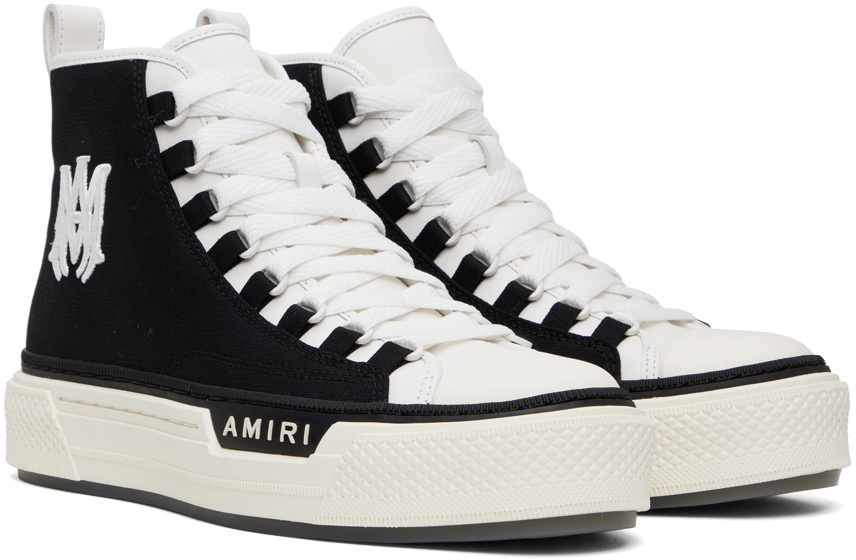 AMIRI Black & White M.A. Court Sneakers Amiri