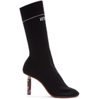 Vetements Black Lighter Heel Sock Boots