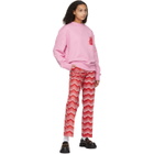 SSENSE WORKS SSENSE WORKS Jeremy O. Harris Red and Pink Straight Trousers