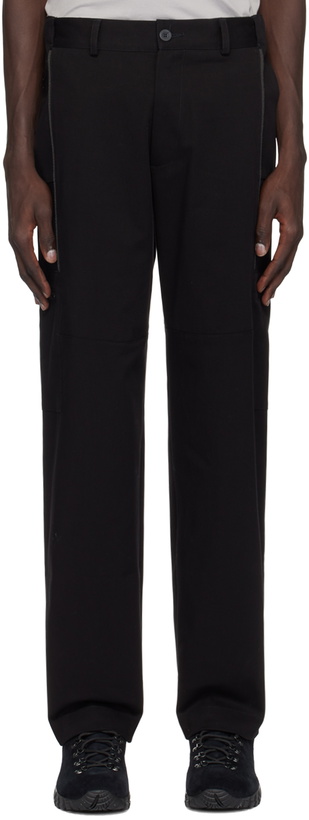 Photo: GR10K SSENSE Exclusive Black Piping Cargo Pants