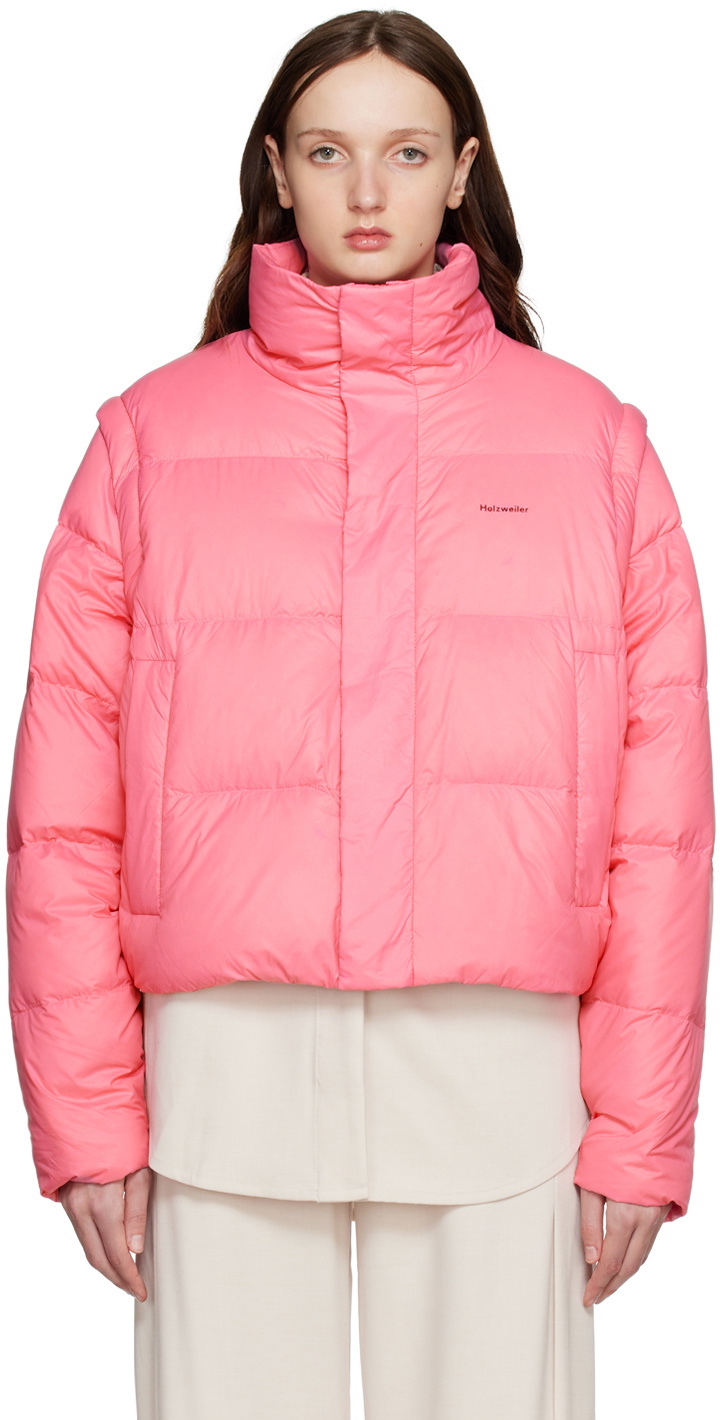 新品 定価7万9200円 HOLZWEILER　ダウン ジャケット　M Holzweiler Pink Mads Short Down Jacket Holzweiler