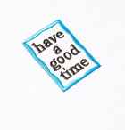 adidas Consortium - Have a Good Time Logo-Embroidered Striped Cotton-Jersey T-Shirt - Men - White