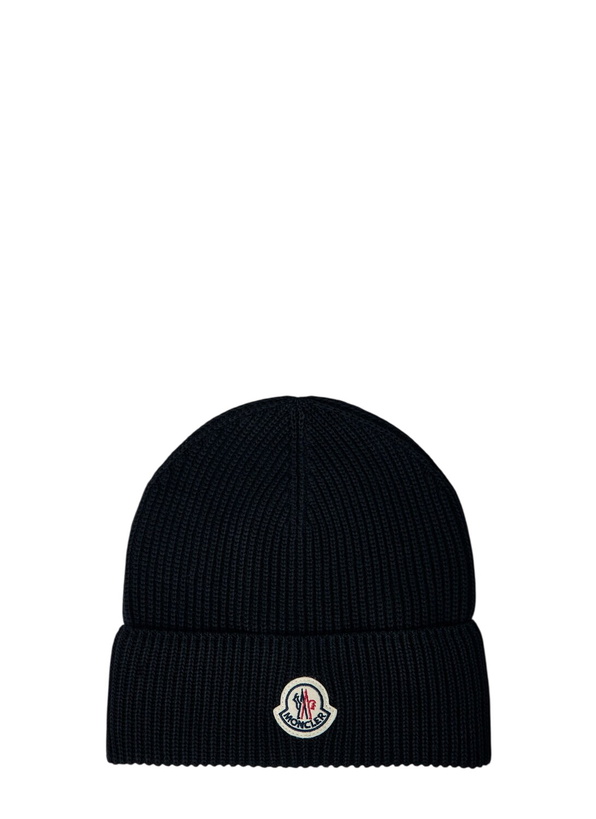 Photo: Moncler Logo Motif Beanie Hat