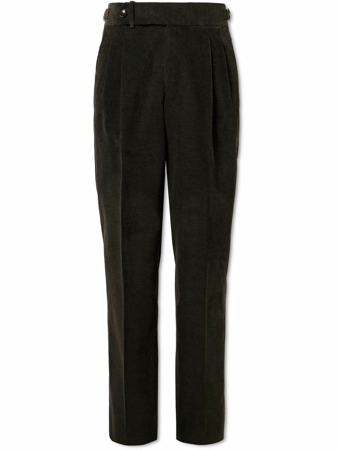 Purdey - Straight-Leg Cotton-Corduroy Trousers - Green