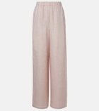 Loro Piana Valerio linen wide-leg pants