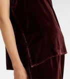 Asceno Trento velvet tank top