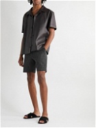 Fendi - Slim-Fit Straight-Leg Logo-Jacquard Bermuda Shorts - Black
