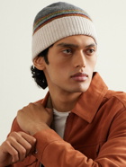 Paul Smith - Ribbed Striped Wool-Blend Beanie