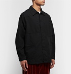 Our Legacy - Oversized Cotton-Voile Chore Jacket - Black