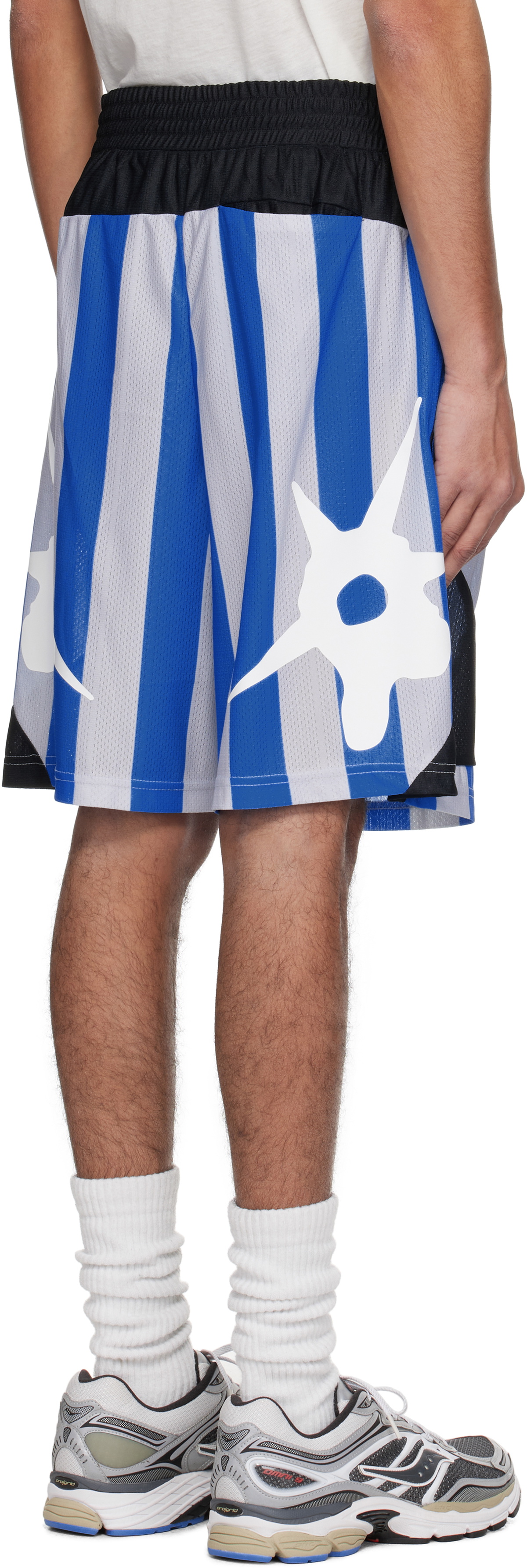 Perks and Mini Blue & Gray Mondschein Mesh Shorts