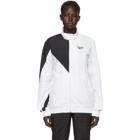 Reebok Classics White and Black Lost and Found Track Jacket