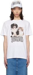 Ashley Williams White Puppy & Kitten Danny T-Shirt