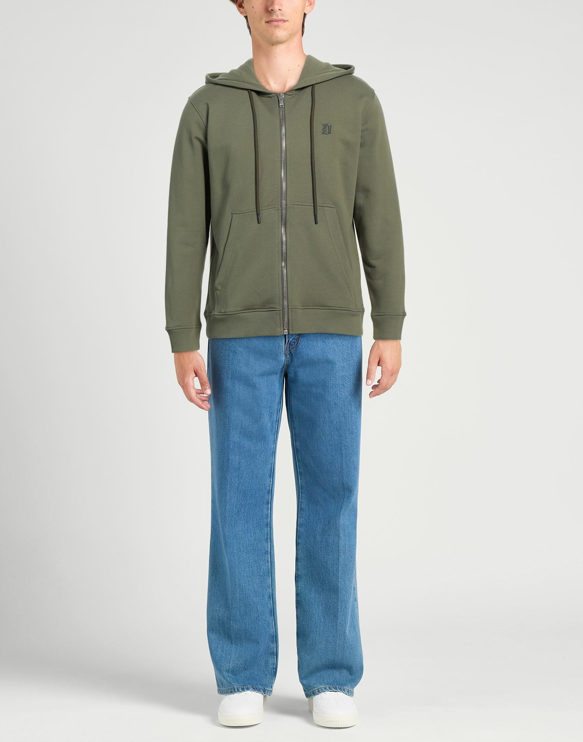 Dondup Mens Sweatshirt Military in Green