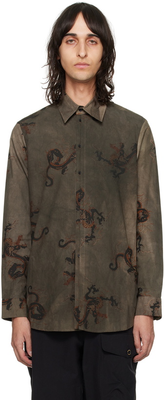 Photo: UMA WANG Gray Tab Shirt
