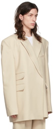 Peter Do Beige Virgin Wool Blazer