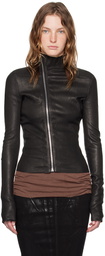 Rick Owens Black Porterville Gary Leather Jacket