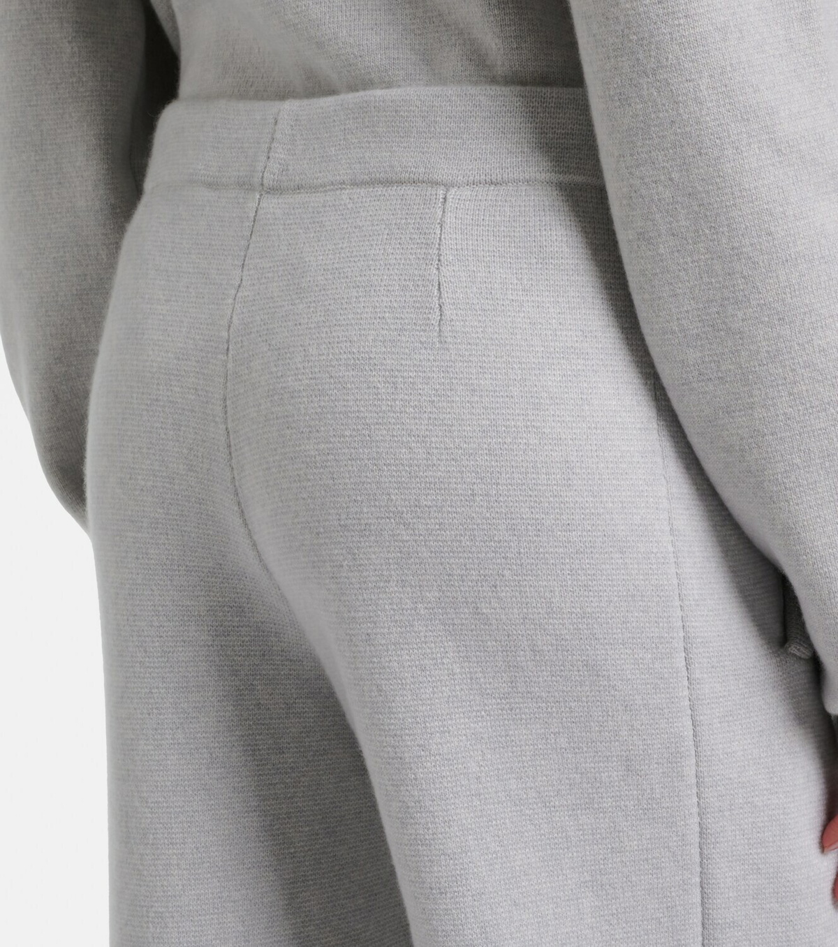 God's True Cashmere Cashmere straight pants with rose quartz