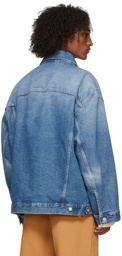 Acne Studios Blue Oversized Denim Jacket