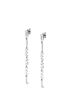 Diesel Stainless steel drop earrings - Earrings - Unisex - Silver