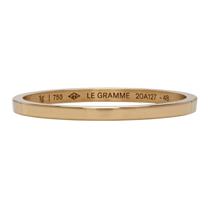 Le Gramme Gold Polished Le 1 Grammes Wedding Ring Le Gramme