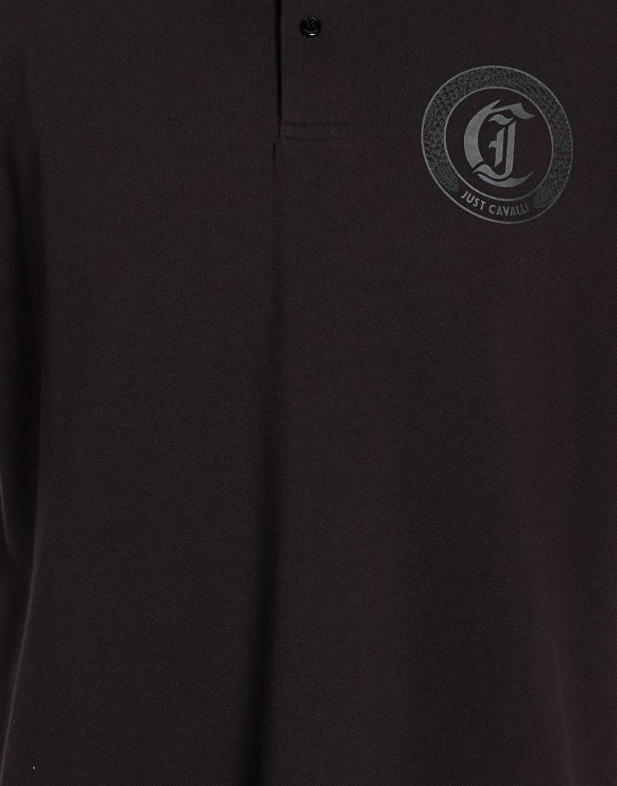 Just Cavalli Mens Polo shirt in Black