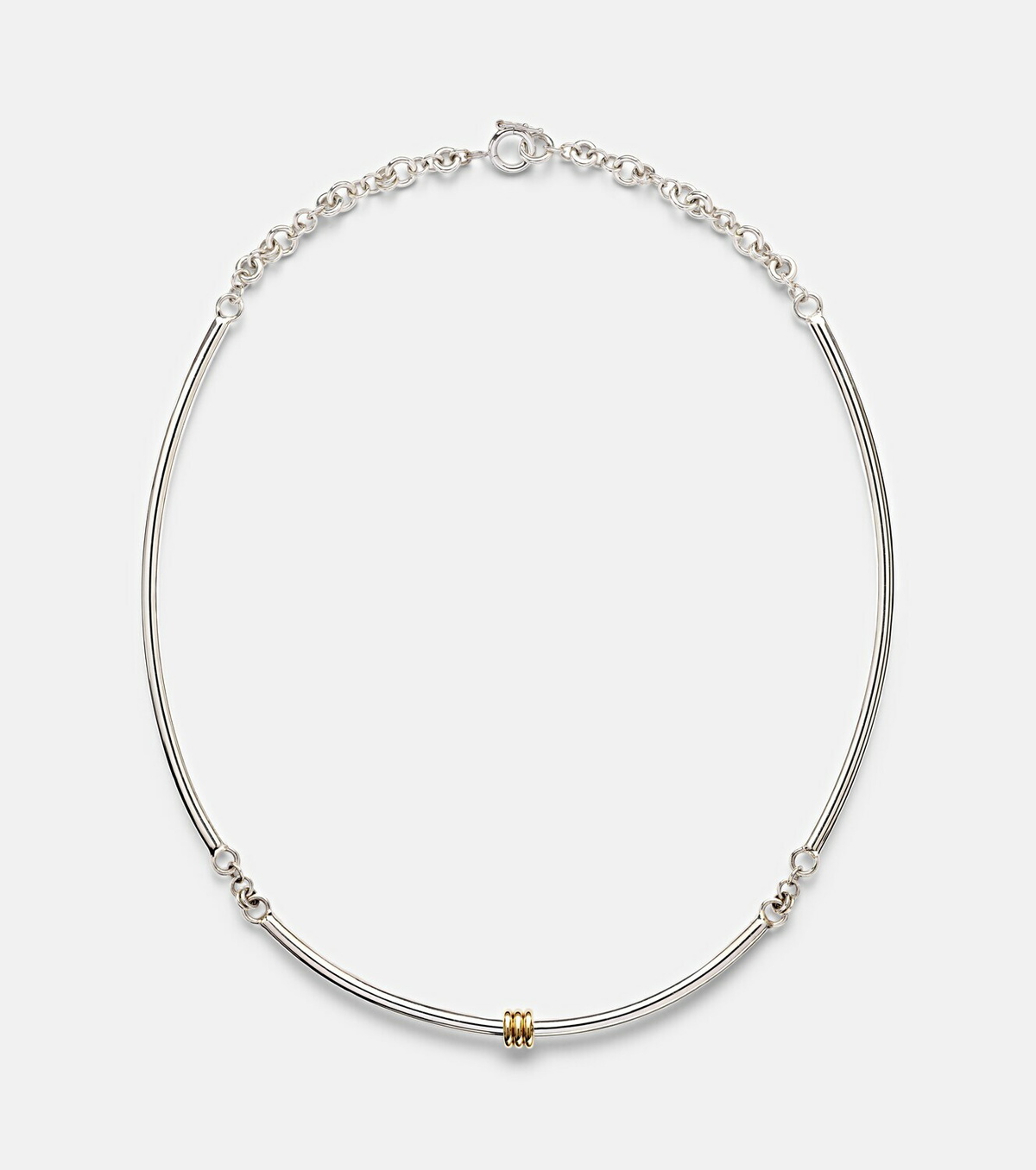 Spinelli Kilcollin Helio Tria sterling silver and 18kt gold necklace