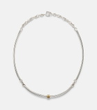 Spinelli Kilcollin Helio Tria sterling silver and 18kt gold necklace