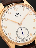 IWC Schaffhausen - Portugieser Automatic 40.4mm 18-Karat Red Gold and Alligator Watch, Ref. No. IW358306