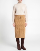 Drumohr Womens Midi skirt in Camel
